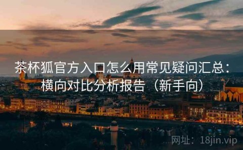茶杯狐官方入口怎么用常见疑问汇总：横向对比分析报告（新手向）