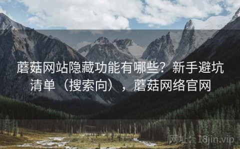 蘑菇网站隐藏功能有哪些？新手避坑清单（搜索向），蘑菇网络官网