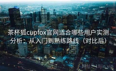 茶杯狐cupfox官网适合哪些用户实测分析：从入门到熟练路线（对比后）