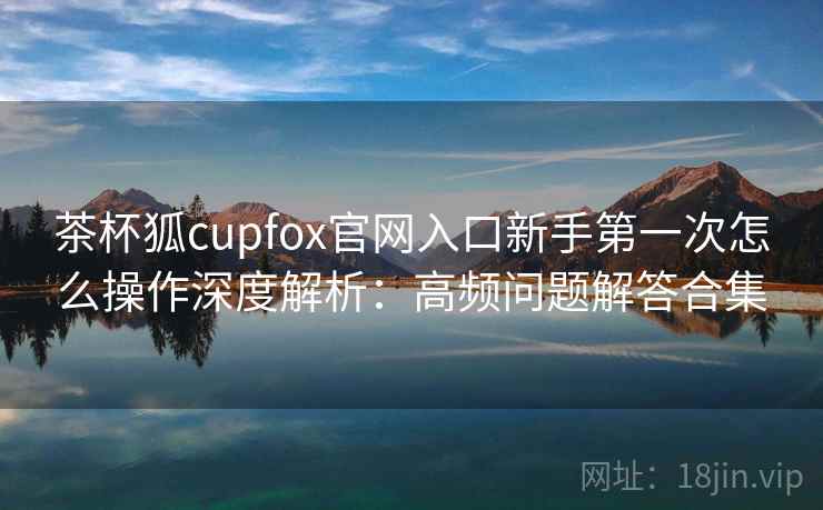 茶杯狐cupfox官网入口新手第一次怎么操作深度解析：高频问题解答合集