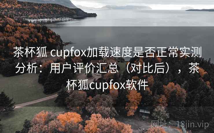 茶杯狐 cupfox加载速度是否正常实测分析：用户评价汇总（对比后），茶杯狐cupfox软件