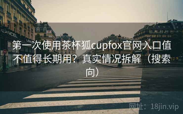 第一次使用茶杯狐cupfox官网入口值不值得长期用？真实情况拆解（搜索向）