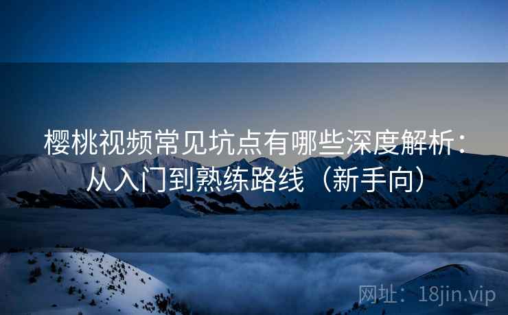 樱桃视频常见坑点有哪些深度解析：从入门到熟练路线（新手向）