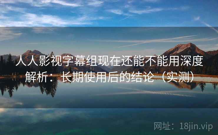 人人影视字幕组现在还能不能用深度解析：长期使用后的结论（实测）